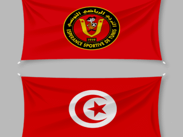 Esperance SC and Tunis Country  Flag