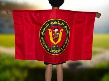 Body Flags, Official Team Banner, National colors (Tunisia)