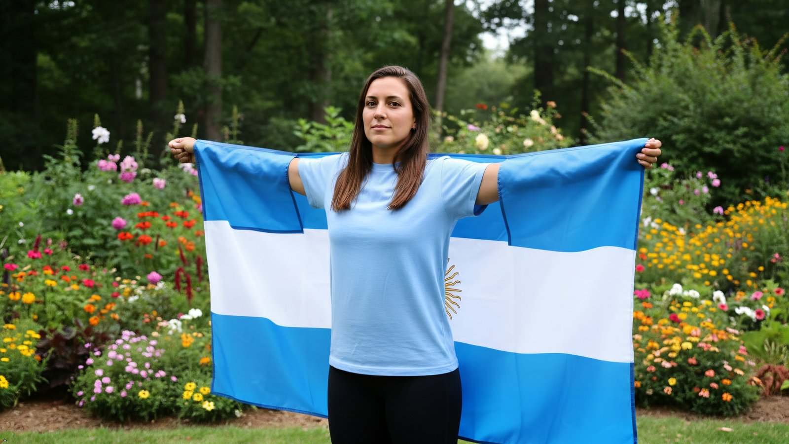 Argentina National Flag Shoulder Body Cape, 3 x 5 Feet, Lightweight Polyester, Double Sided, with Arm Sleeves, Soccer Fans USA (Argentina) - Image 5