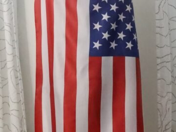 Soccer Fans USA American Flag Cape,  Unisex Sports Fan Costume, Patriotic National Team Support Wear