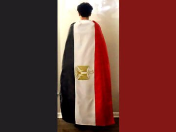 Egypt Cape Cloak Flag
