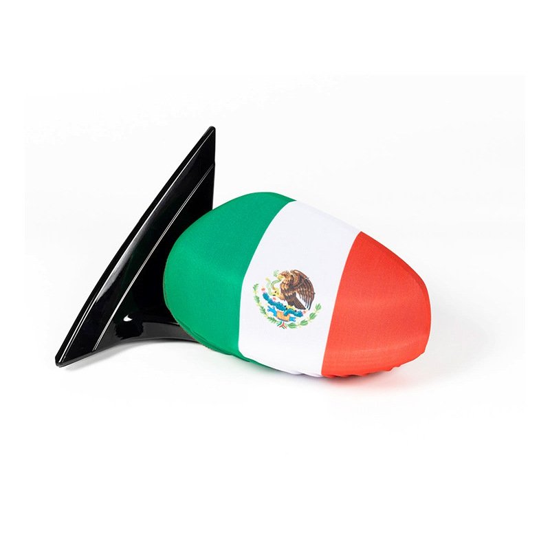 Mexico Car Mirror Cover Flag Wrap – | Vehicle Fan Accessory | National Team Support | Fits Most Sedans/SUVs - Image 3