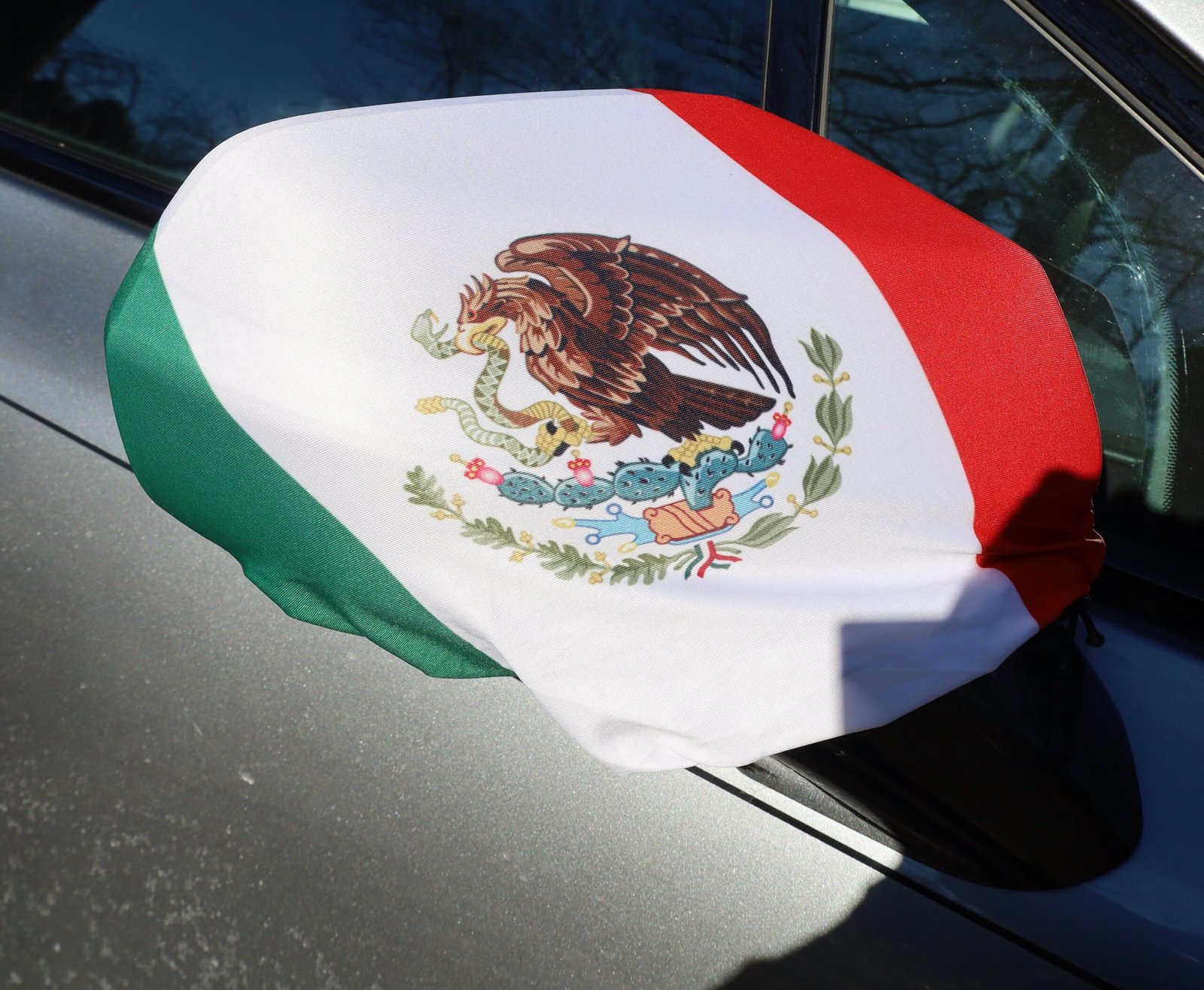 Mexico Car Mirror Cover Flag Wrap – | Vehicle Fan Accessory | National Team Support | Fits Most Sedans/SUVs - Image 5
