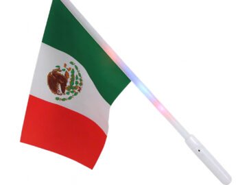 LED Flag Mexico Glow in the Dark