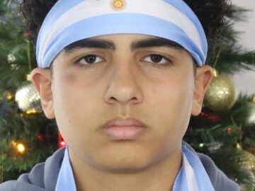 Argentina Head Strap Headband | Flag Fan w/ Ties | Soccer Game Day Accessory | Sports Fan Gear