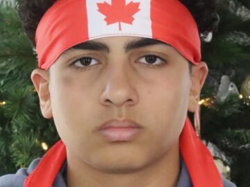 Canada Head Strap Headband | Canada Flag Fan w/ Ties | Soccer Game Day Accessory | Sports Fan Gear